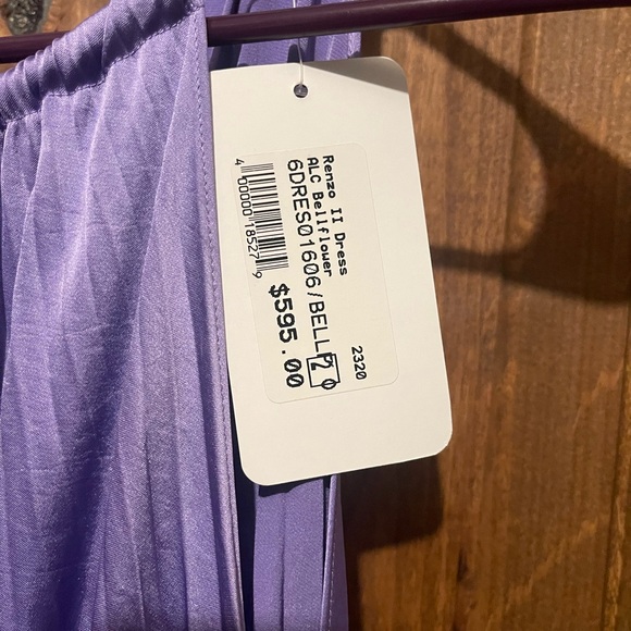 ALC pleated satin dress - Picture 4 of 6